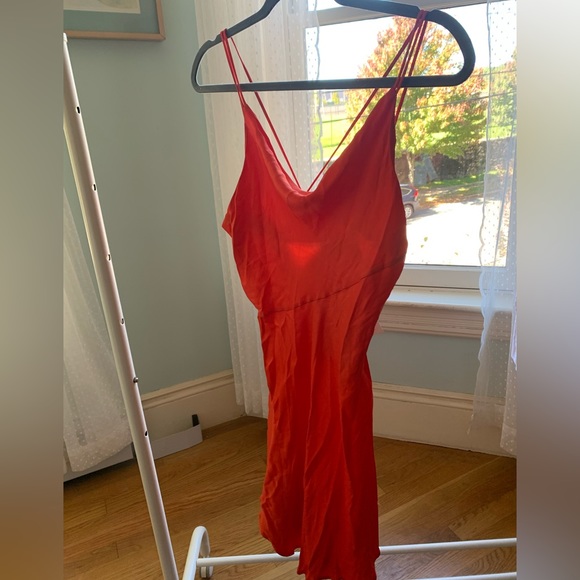Zara Dresses Zara Mini Orange Dress With Back Detail Dress For